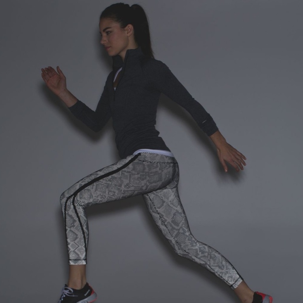 Rare lululemon Pace Tight 7/8 Length *Lights Out - Special Edition - Size 6